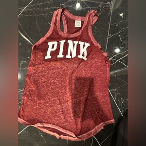 Pink burgundy Tank top size Small